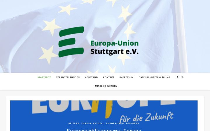 Screenshot of europa-union-stuttgart.de