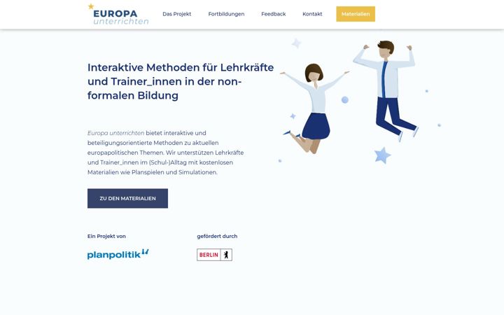 Zrzut ekranu europa-unterrichten.de