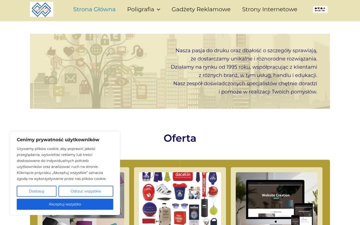 Screenshot stránky europa.com.pl