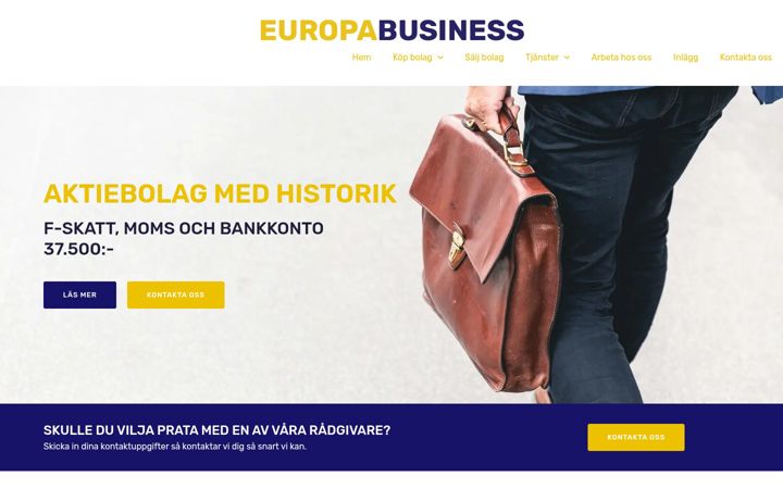 Screenshot του europabusiness.se