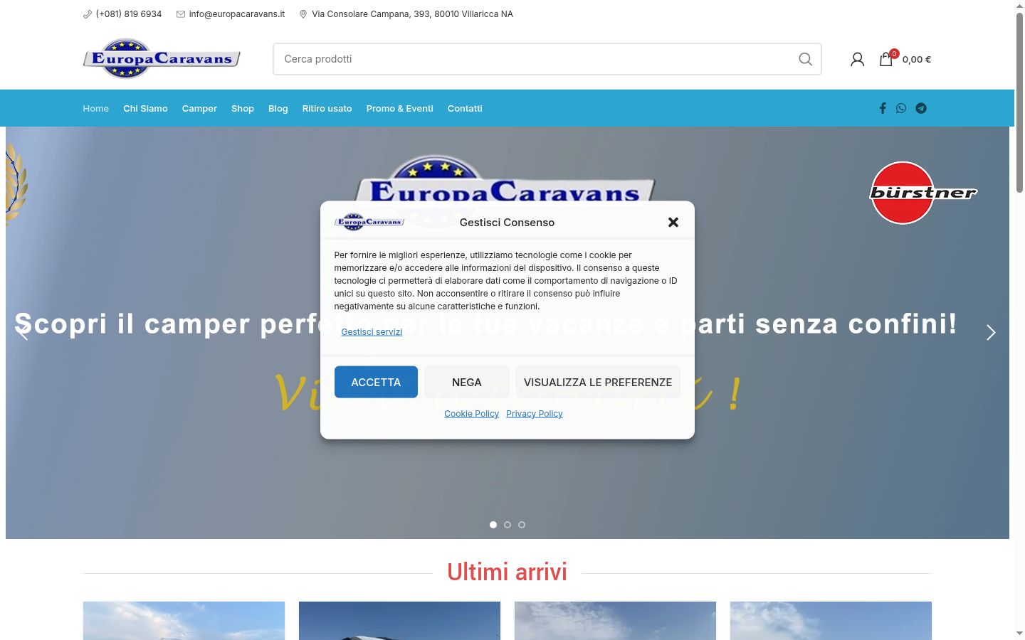Zrzut ekranu banera zgody wyświetlanego przed jakąkolwiek interakcją