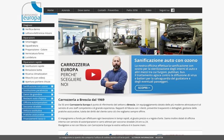 Screenshot of europacarrozzeria.it
