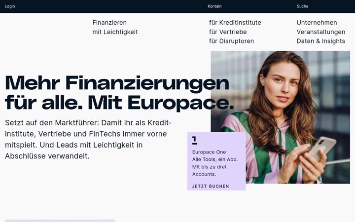 Screenshot of europace.de