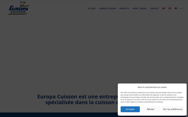Screenshot of europacuisson.com