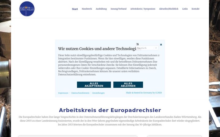 Captură de ecran a europadrechsler.eu