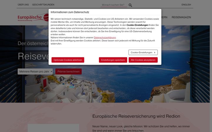 Screenshot of europaeische.at