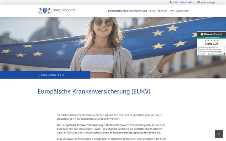 Screenshot of europaeischekv.de
