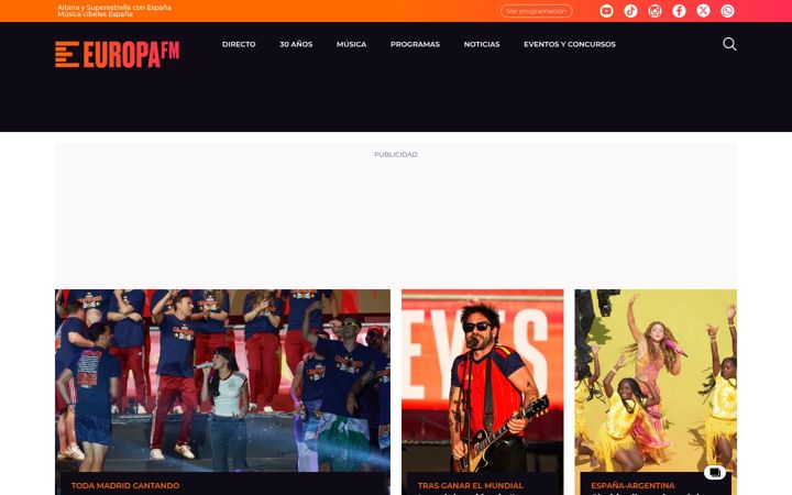 Screenshot of europafm.com