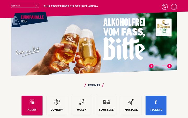 Screenshot of europahalle-trier.de