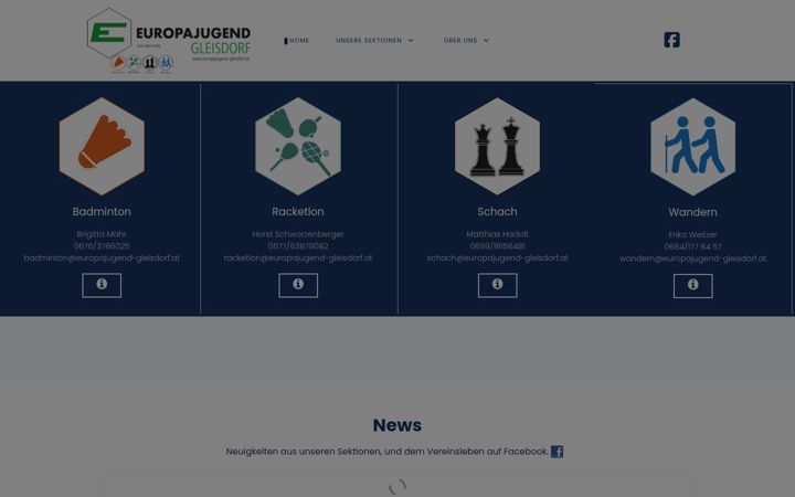Екранна снимка на europajugend-gleisdorf.at