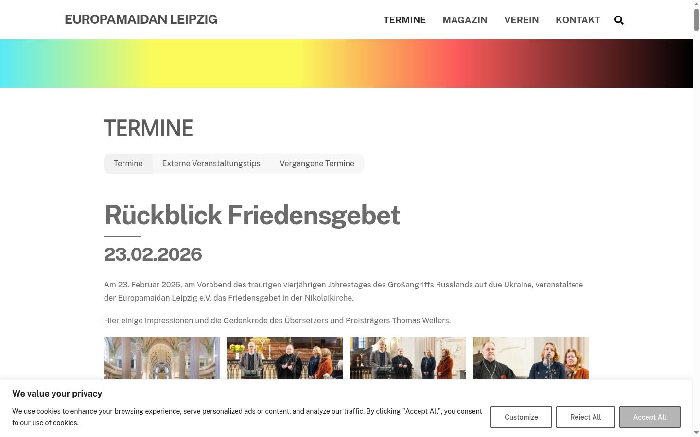 Sutikimo reklamjuostės, rodytos prieš bet kokią sąveiką, ekrano kopija