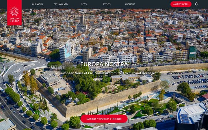 Screenshot of europanostra.org