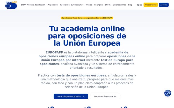 Captură de ecran a europapp.eu