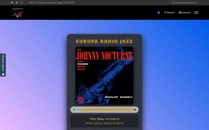 Képernyőkép: europaradiojazz.org