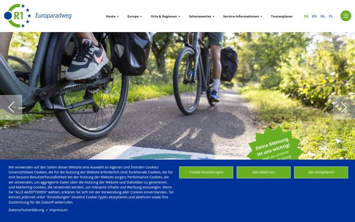 Zrzut ekranu europaradweg-r1.de