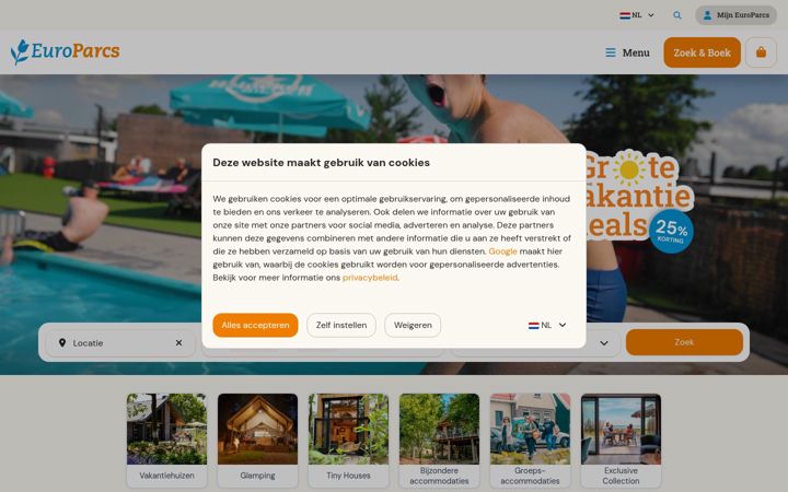 Screenshot ta' europarcs.be