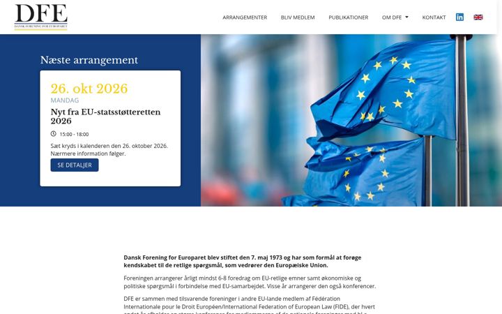 Skjermbilde av europaret.dk