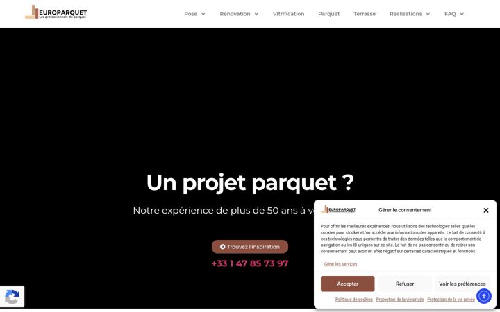 Skærmbillede af europarquet.fr