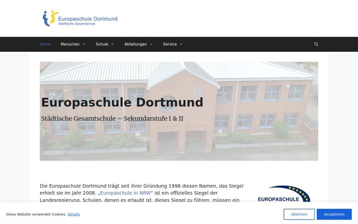 Screenshot of europaschule-dortmund.de