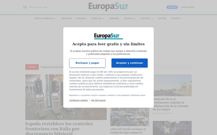 Screenshot of europasur.es