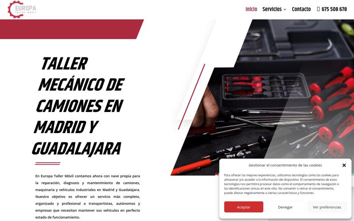 Screenshot of europatallermovil.es