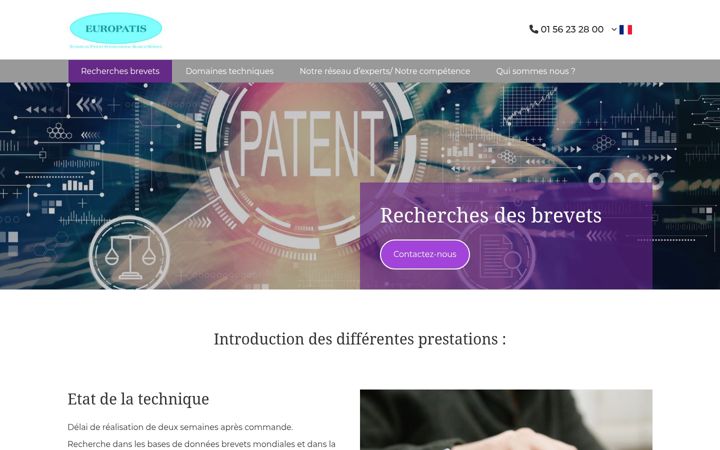 Screenshot of europatis-france.fr
