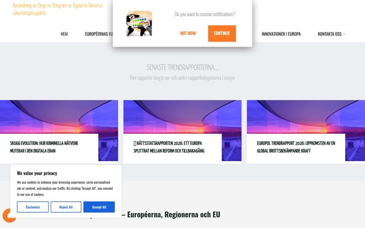 Screenshot του europatrender.se