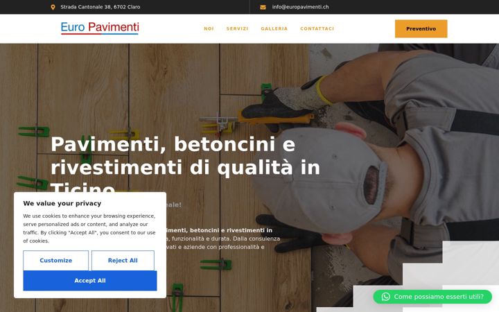 Screenshot ta' europavimenti.ch