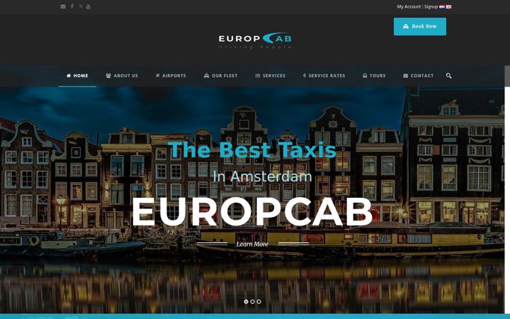Skærmbillede af europcab.nl