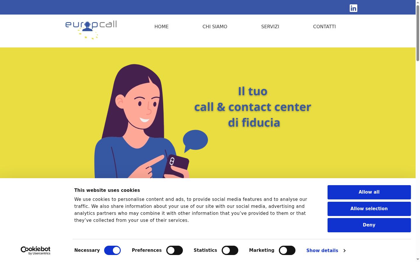 Screenshot tal-banner tal-kunsens muri qabel kwalunkwe interazzjoni