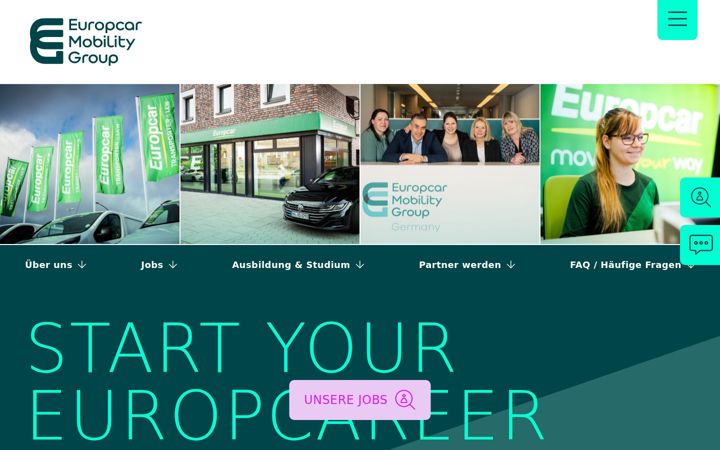 Ekrano kopija europcar-career.de