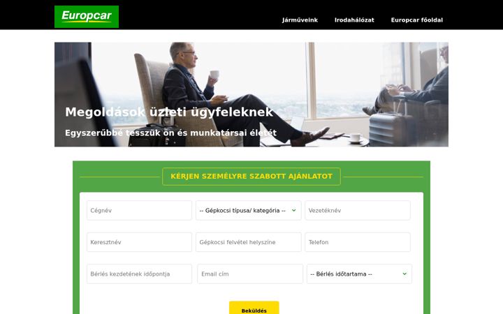 Snímek obrazovky europcarhungary.hu