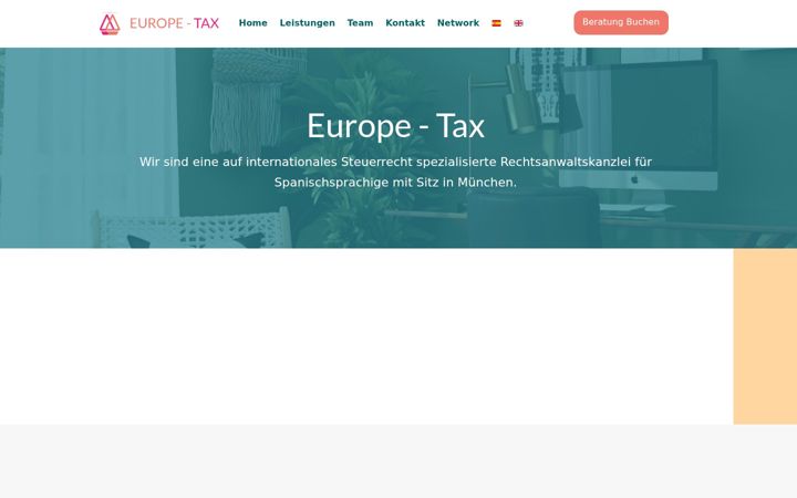 Ekrano kopija europe-tax.de