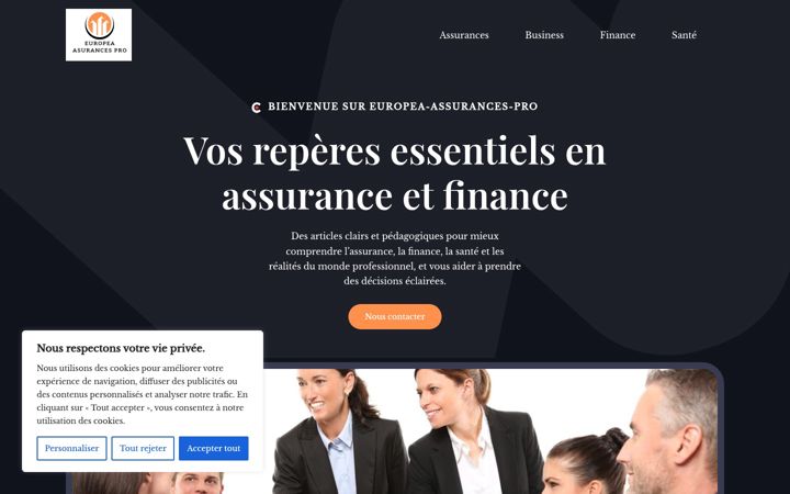 Screenshot of europea-assurances-pro.fr