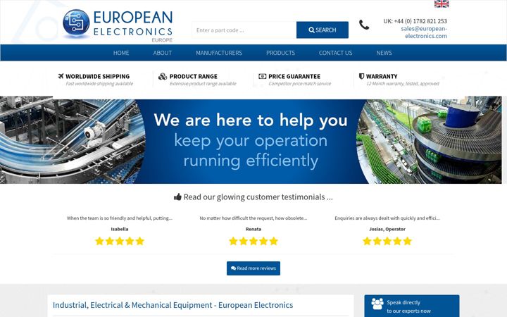 Screenshot of european-electronics.eu.com