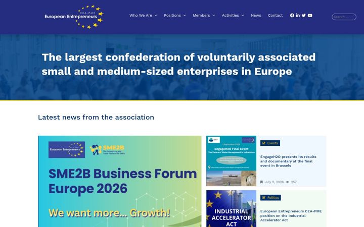 Screenshot of european-entrepreneurs.org