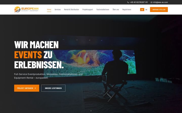 Screenshot of european-event-agency.com