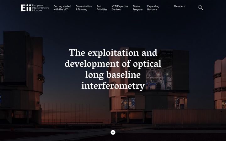 Screenshot of european-interferometry.eu