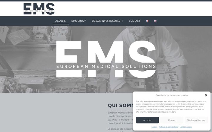 Screenshot of european-medical-solutions.eu