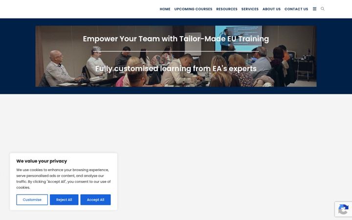 Screenshot of europeanacademy.com