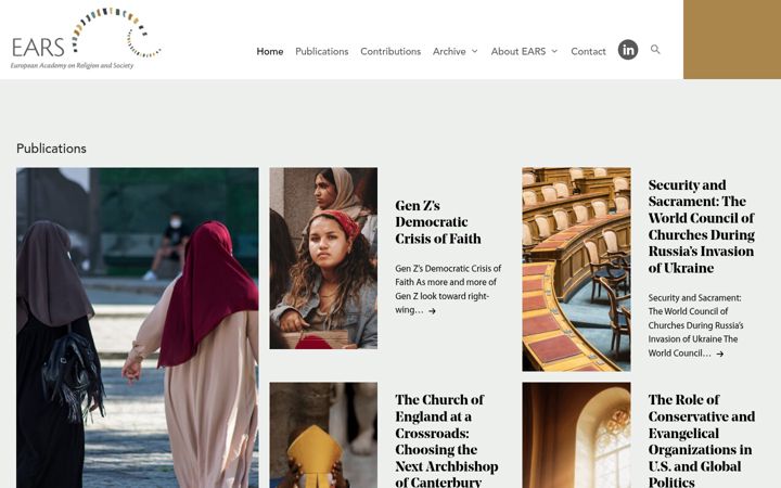 Screenshot of europeanacademyofreligionandsociety.com