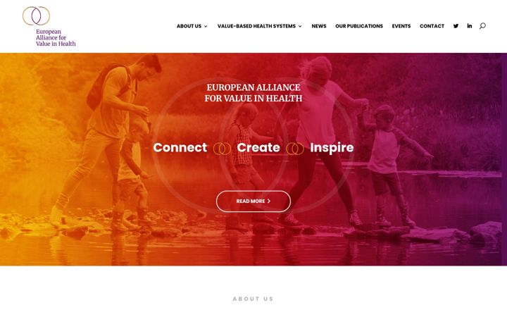 Screenshot of europeanallianceforvalueinhealth.eu