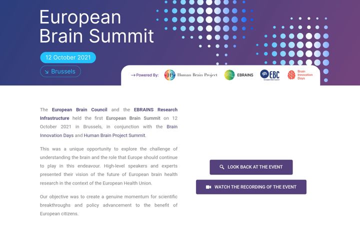 Screenshot of europeanbrainsummit.eu