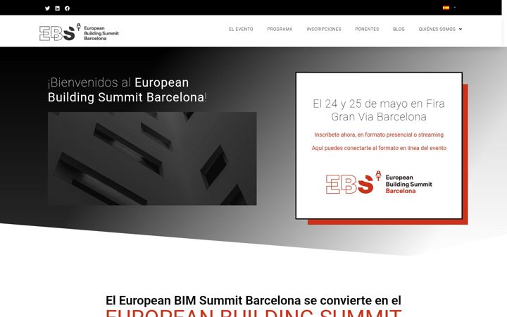Screenshot of europeanbuildingsummit.com