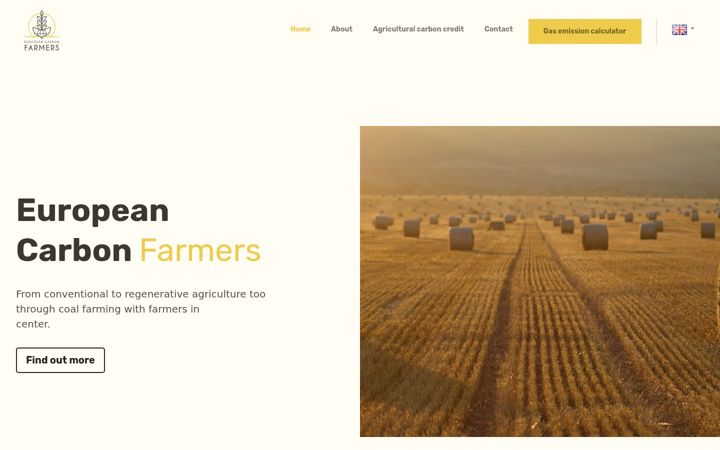 Screenshot of europeancarbonfarmers.com