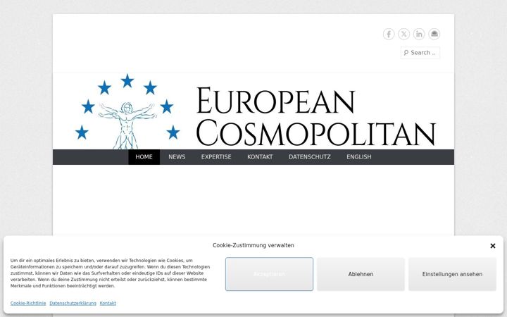 Screenshot of europeancosmopolitan.eu