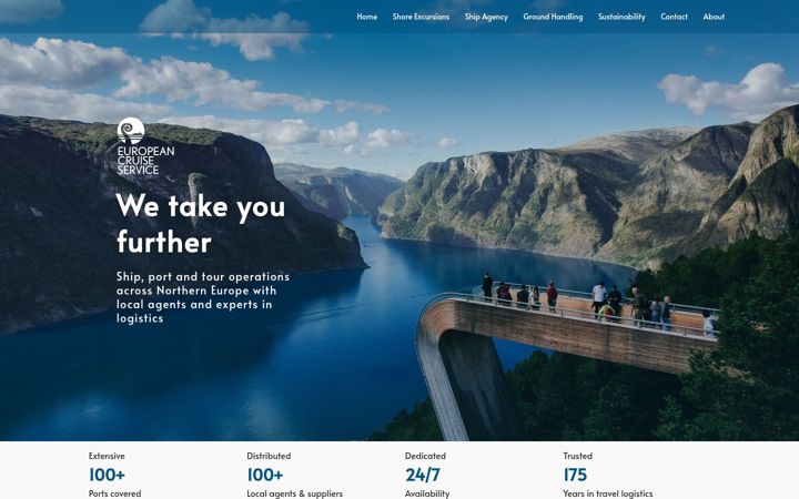 Screenshot of europeancruise.no