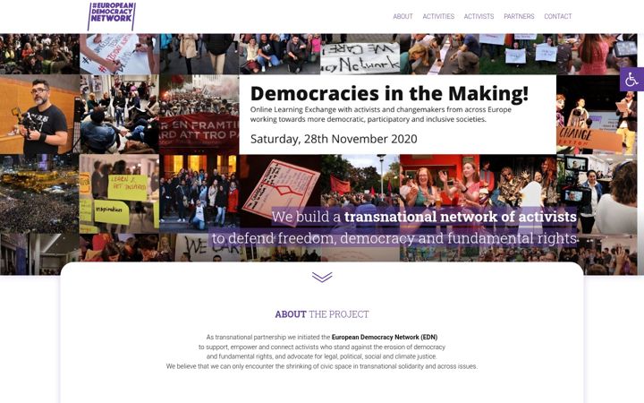 Screenshot of europeandemocracynetwork.org