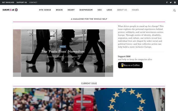 Screenshot of europeandme.eu