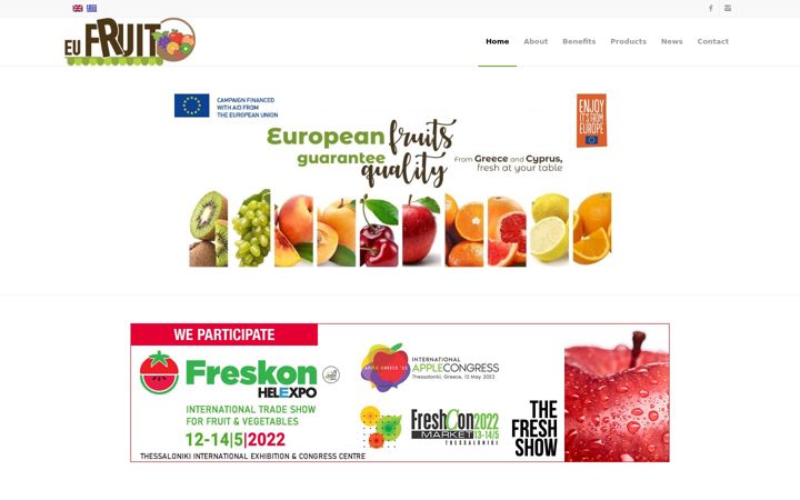 Screenshot of europeanfruit.eu